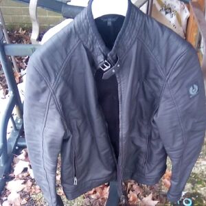 Belstaff H Racer Black Leather Jacket
